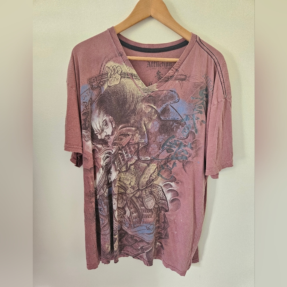 RARE Affliction Heroes And Demons By Horiyoshi III Tshirt